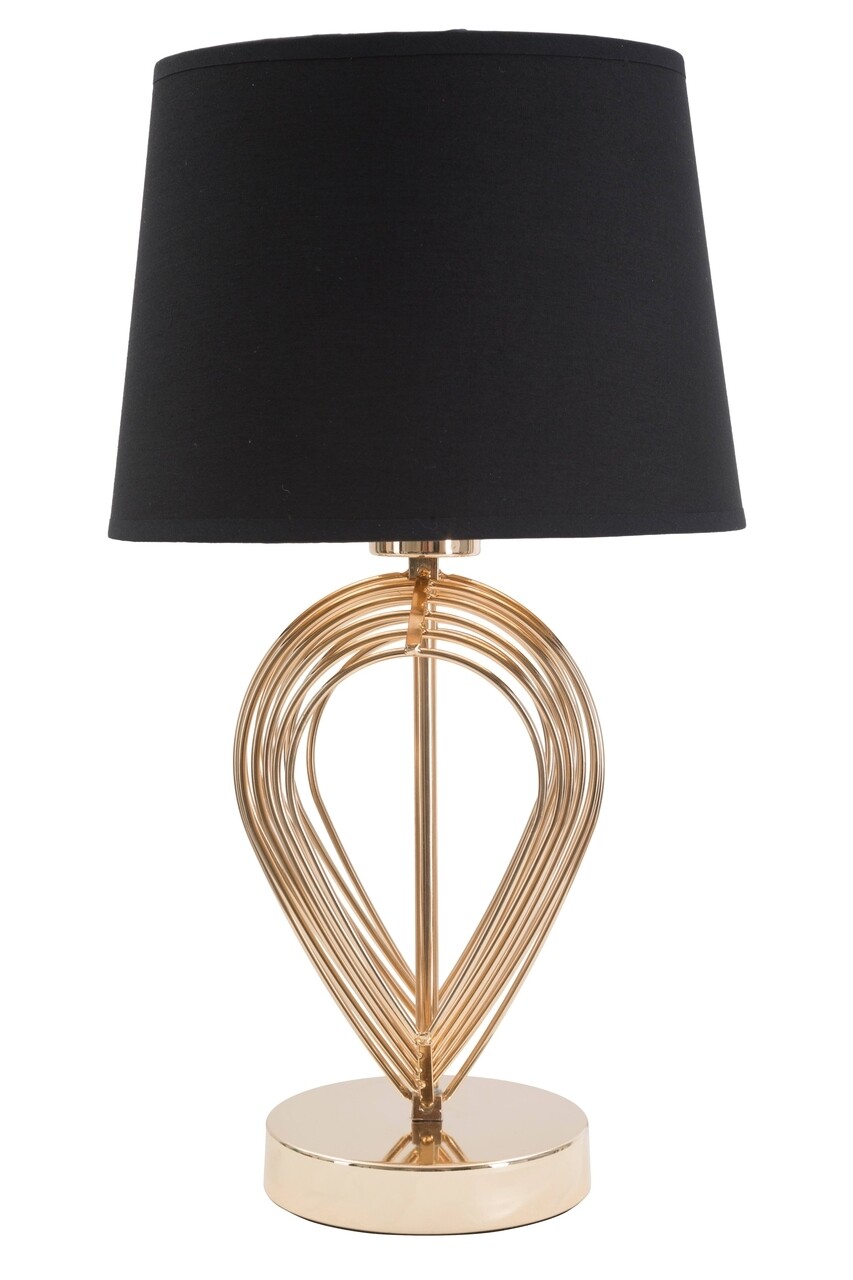 Lampa de masa Maxt, Mauro Ferretti, 1 x E27, 40W, fier/poliester, negru/auriu - imagine 7